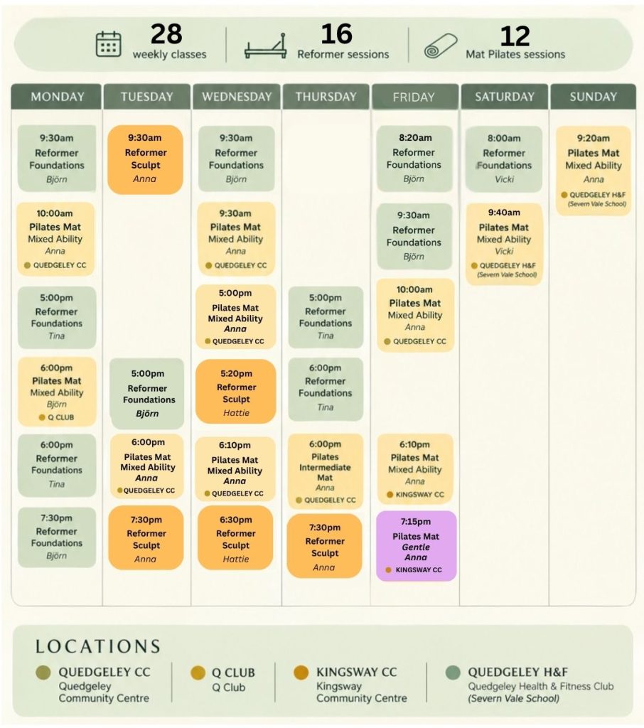 timetable of classes
