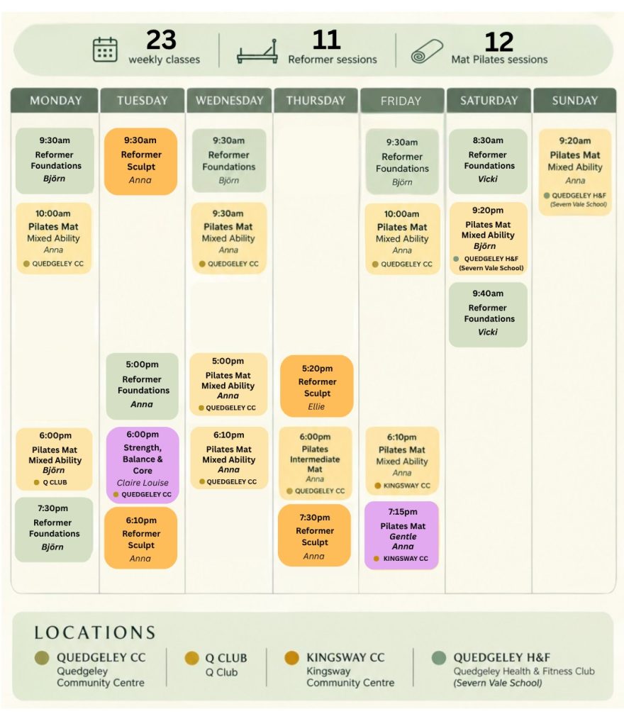 timetable of classes